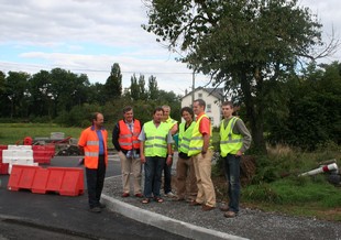 Lors de la réunion de chantier 