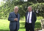 Le maire Jean-Luc Bidal en compagnie du maire honoraire Bernard Néplaz 