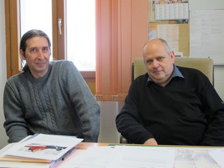 Christian Vignaud maire adjoint  Développement économique, voirie et bâtiments  et Paul Diaz de la société Clamentis 