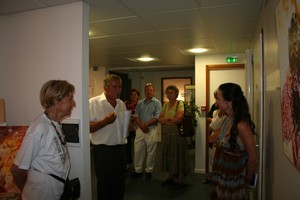 Vernissage de l'exposition des oeuvres  de Sylvie Mallet (Galerie du Guidou le 4 Juillet )
