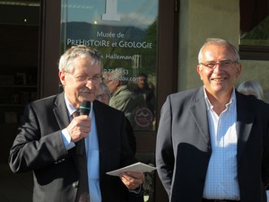 cérémonie d'ouverture du Musée de Préhistoire et Géologie