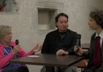 Jeanine Henry Suchet, David Roubaud et Davide Di Censo lors de l'enregistrement de notre reportage peu avant le concert au Guidou