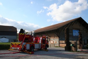 Incendie au Parc Cinémalier 