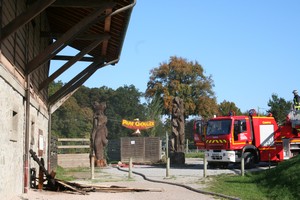 Incendie au Parc Cinémalier 