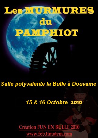 Les Murmures du Pamphiot : représentations à Douvaine 15 & 16 Octobre