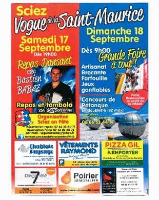 17 et 18 septembre : Vogue de la St Maurice 